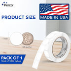 Perco White 1-Inch Round Circle Dot Sticker Labels - Image 2