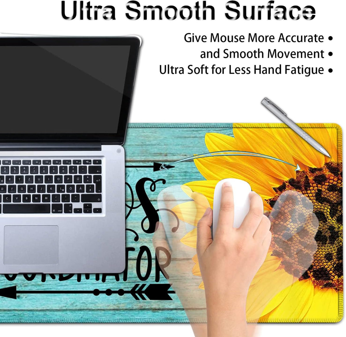 Desk Pad, Keyboard Mouse Pad Set, Extended Gaming Mouse Pad+ Ergonomics Memor...