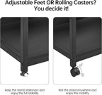 Fannova Printer Stand with Adjustable Shelf, 4 Tier Large Tall Printer Table - Image 8