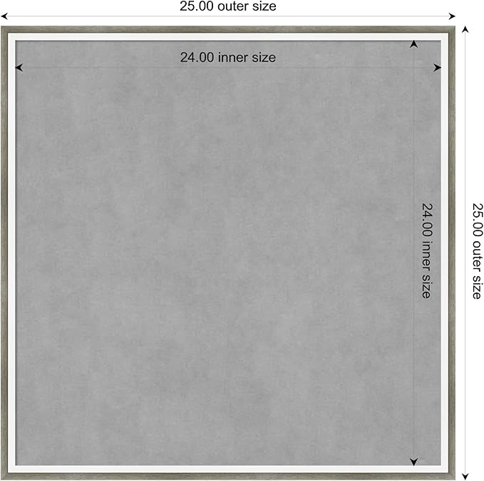 Amanti Art Silver Framed Magnetic Board 25x25 Medium Vision Board - Image 4