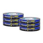 ABRO 6-Pack Blue Painters Tape: 18mm x 55M All Purpose Blue Tape, Temporary by ABRO