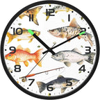 Vozoza Fishing Underwater 12 Inch Analog Wall Clocks Battery-Operated by Vozoza