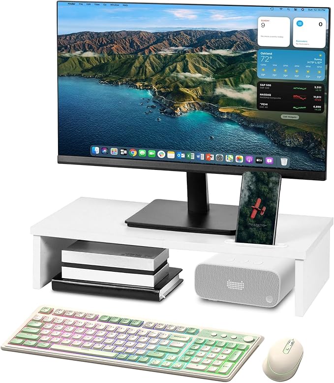 Qupui 21" Monitor Stand Riser by Qupui