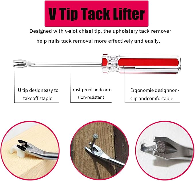 Sichgitzo 4-Piece Staple & Tack Remover Tool Set - Image 7