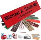 Engraved Custom Door Plate Red Plastic Office Door Sign by LHS+My+Business