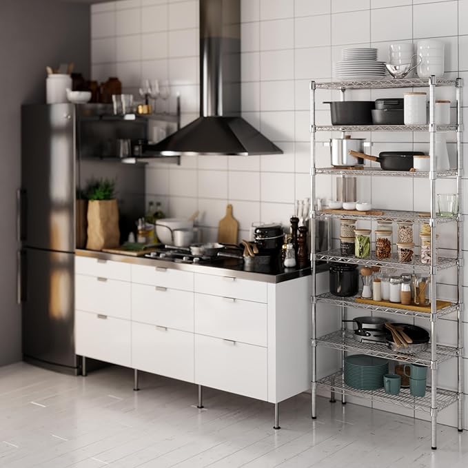 Regal Altair 14" Deep x 30" Wide x 74" Height Wire Shelving Kit | 8-Tier | NSF - Image 2