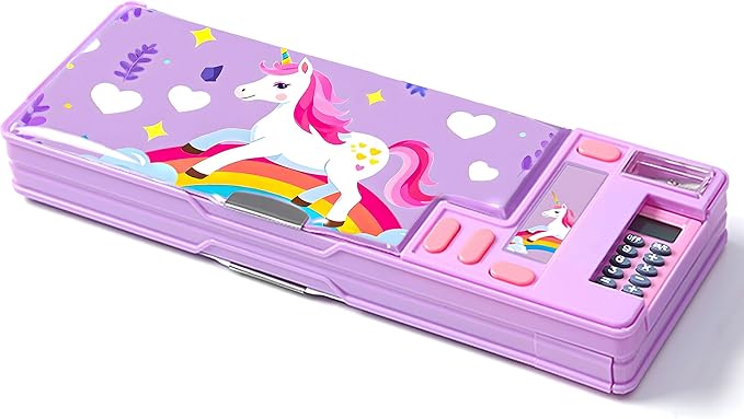 Pop Up Multifunction Pencil Case, Cute Cartoon Pen Box Organizer Stationery by Ristpal