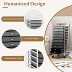 GLACER 10 Drawers Rolling Cart, Storage Cart - Image 6