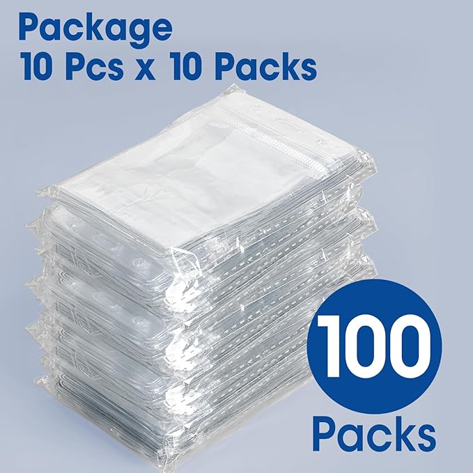 100 Pcs Vertical Badge Holders, Waterproof ID Badge Holder, Credit Cards - Image 6