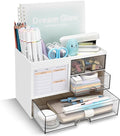 QIYVLOS Desk Organizer with 3 Drawer, Desk Organizers and Storage with 8 by QIYVLOS