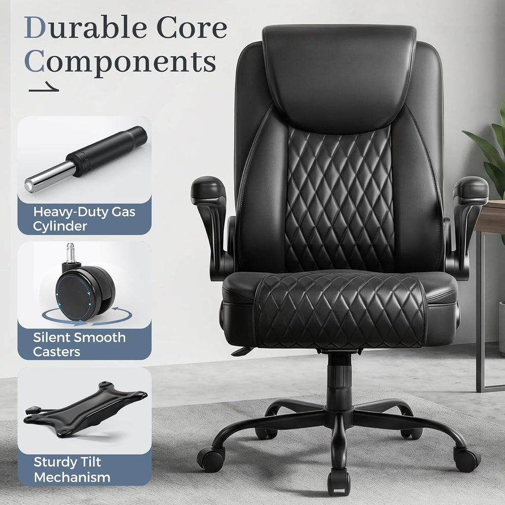 gtpoffice executive office chair with comfortable lumbar support, view 10