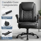 gtpoffice executive office chair with comfortable lumbar support, view 10
