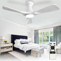 depuley 42-inch ceiling fans with lights: white 3, main product view
