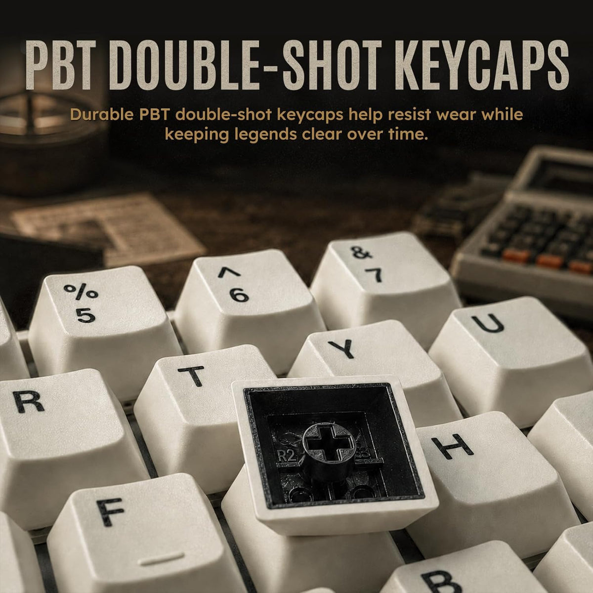 RK ROYAL KLUDGE R104 Wired Mechanical Keyboard Full Size, Gasket Mount