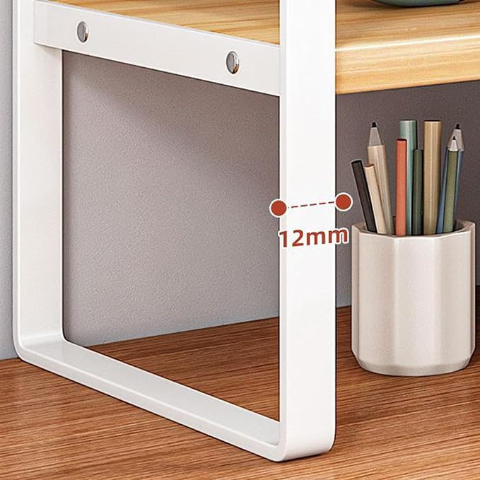 SIDIANBAN Desktop Organizer Shelf Office Storage Rack Computer Desk Bookshelf - Image 4