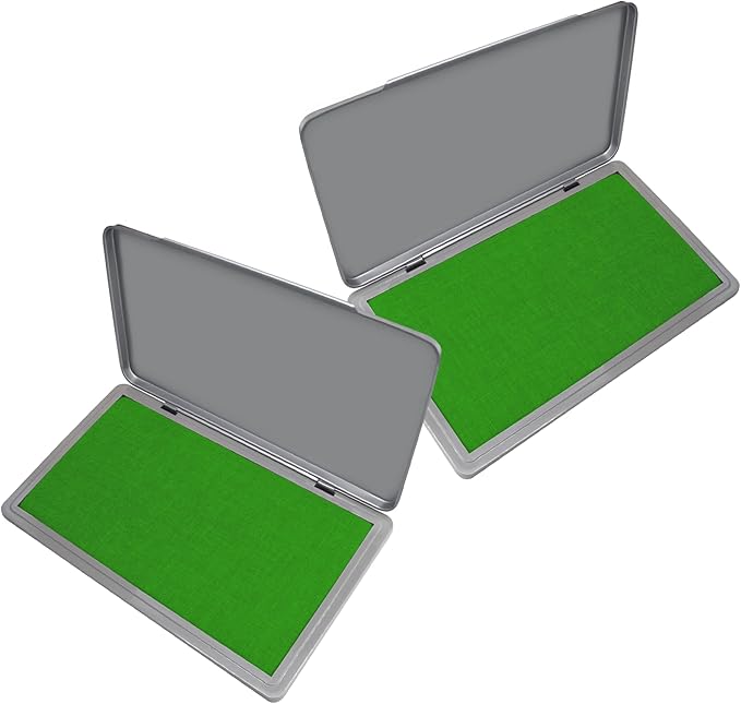 2 Pack Metal Case Stamp Pad Large Size by ZIGEL