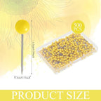 WILLBOND 500 Pack Map Push Pins Map Tacks Small Round Head Push Pins Thumb Tacks - Image 2