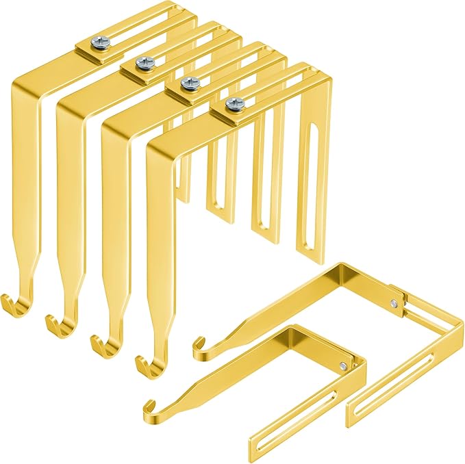 Amylove 4 Pcs Adjustable Cubicle Hanger Universal Partition Metal Cubicle Hooks by Amylove