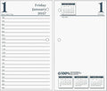House of Doolittle Economy Daily Calendar Refill,12 Months (January 2027 to December 2027), Fits Standard #17 Base, 1 Day Double Page Layout, 3.5" x 6"