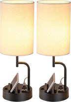 dreamholder table lamp with 3 usb charging ports, main product view