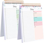Thboxes 2 Packs To Do List Notepad, 104 Pages To Do List Notebook A5 Undated by Thboxes