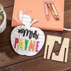 Custom Teacher Name Plate for Desk Classroom Wooden Personalized Office Name - Image 4