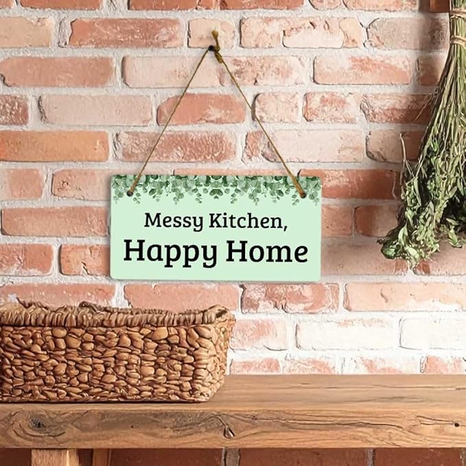 Signs ByLITA Eucalyptus Greenery Personalized Hanging Wall or Door Sign | - Image 3