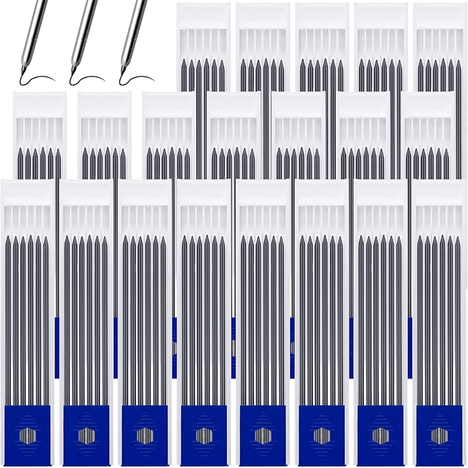 Zhehao 120 Pieces 2.8 mm Carpenter Pencils Lead Refills HB Refill by Zhehao
