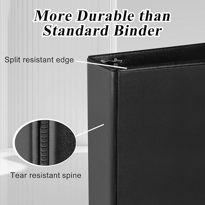 CIXILDTS 1.5-inch D Ring Binders, 3 Ring Binder Fit US Letter Size Paper - Image 4