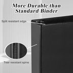 CIXILDTS 1.5-inch D Ring Binders, 3 Ring Binder Fit US Letter Size Paper - Image 4