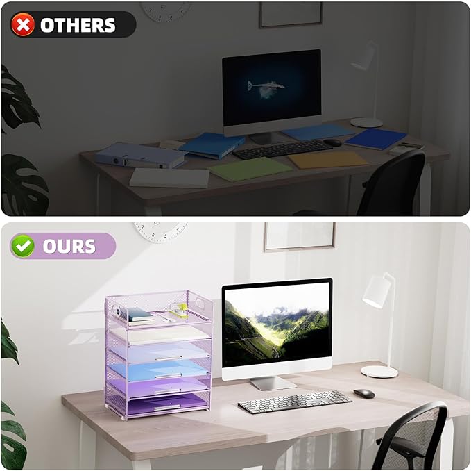 Marbrasse 2 Pack Desk Organizer - Image 4