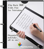 Tashkummy 360° Pivotable 3 Ring Binder, Upgraded Foldable Binders 1 inch 12 Pack - Image 4