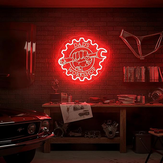 Custom Garage Neon Signs, Personalized Garage LED Signs - Image 2