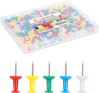PAPERPAL 280 Assorted Color Push Pins by PAPERPALDirect