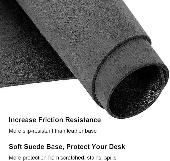 SUJAYU Dual Sided PU Leather Desk Pad, Mouse Pad, Office Desk Mat, Non-Slip - Image 4