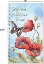 Current Red Spring Poppies Address Book-94 Pages; Small 5" x 8-1/2" Size - Image 3
