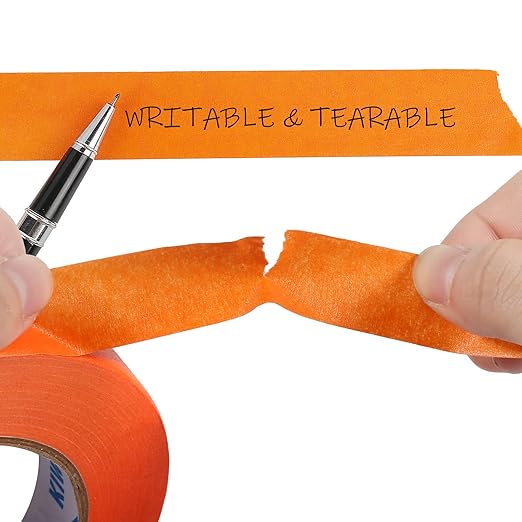 KIWIHUB Orange Painters Tape, 1 inch x 60 Yards x 5 Rolls - Image 4