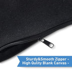 Reginary 80 Pack Canvas Zipper Makeup Bags Bulk Pencil Pouches Blank DIY Craft - Image 3