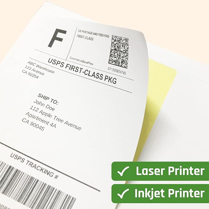 30 Sheets, Printable White Sticker Paper, Laser/Inkjet Printing - Image 4