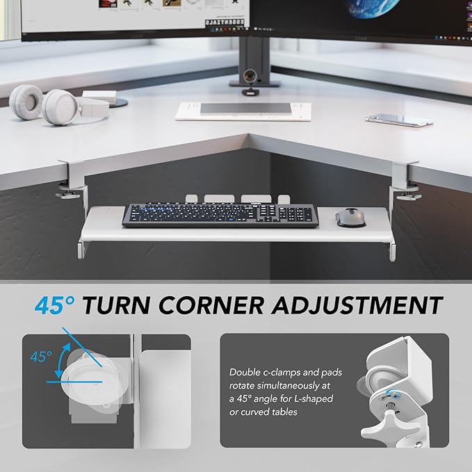 AX WABER Keyboard Tray Under Desk Pull Out - Image 8