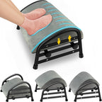 YEASHEIN Adjustable Foot Rest for Under Desk at Work, Velvet Under Desk Footrest by YEASHEIN