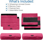 SPRING SEAON Wheelchair Armrest Covers 2 Pack Soft Memory Foam Wheelchair - Image 4