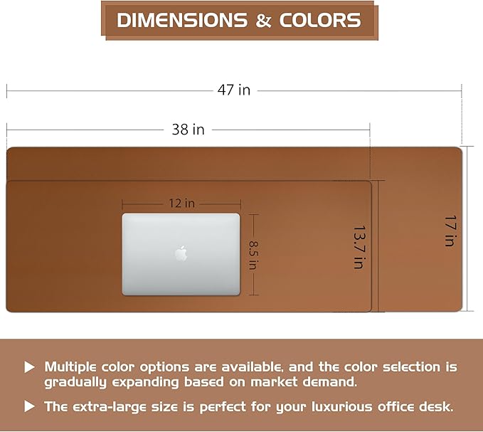 Aothia Leather Desk Pad Protector - Image 3