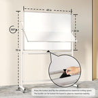 Neatsure Large Rolling Whiteboard on Wheels - Image 3