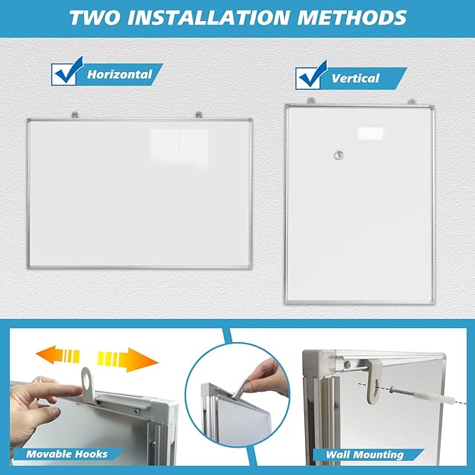Magnetic Writeboard 24X36 Dry Erase Board Hanging & Wall Mounted Whiteboard S - Image 4