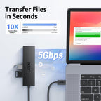 Acer USB C Hub 4 Ports, USBC Splitter - Image 3