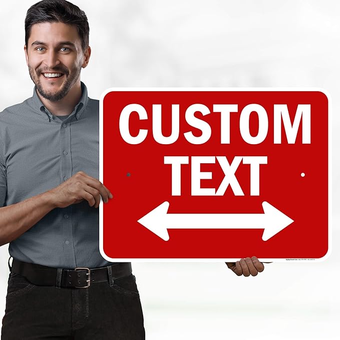 Custom Arrow, Custom Directional Sign, Two way Arrow, 18x24 Inches, Rust Free - Image 2