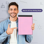 6 Pack Legal Pads 8.5 x 11 College Ruled Colored Note Pads 8.5" x 11" Lined - Image 4