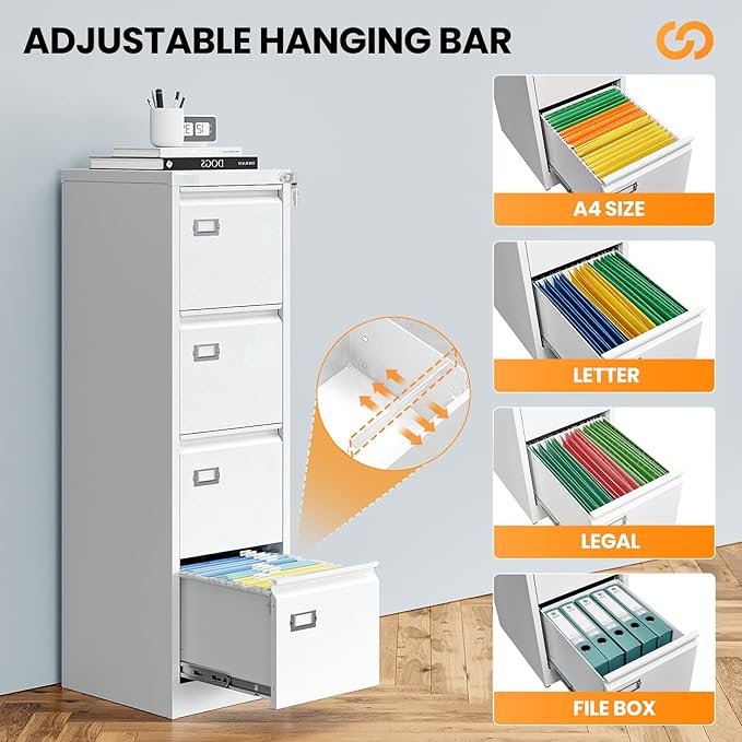 AFAIF 4 Drawer File Cabinet - Image 5