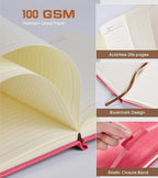 Biuwory Lined Journal Notebook for Women Men, 256 Pages B5 Large Hardcover - Image 4